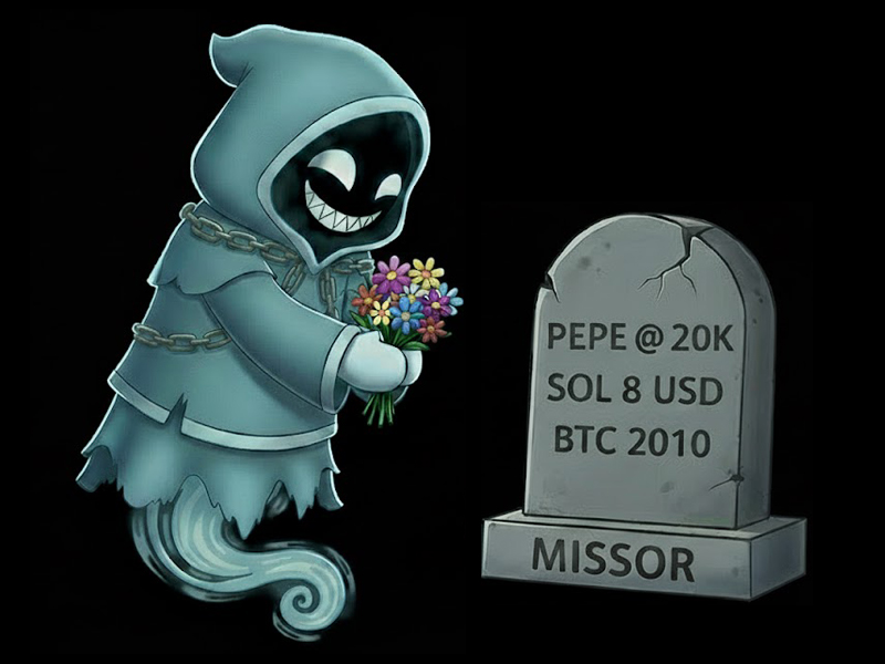 GOMO ghost and tombstone